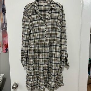 Loft plaid dress